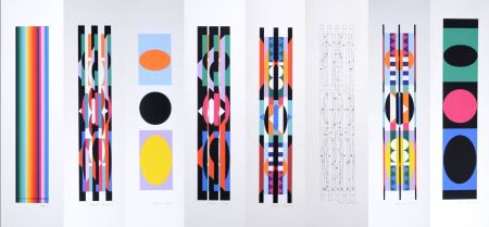 Sérigraphie Agam - +-X9 Suite, 1977 - Hand-signed