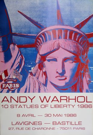 Livre Illustré Warhol - 10 Statues of Liberty
