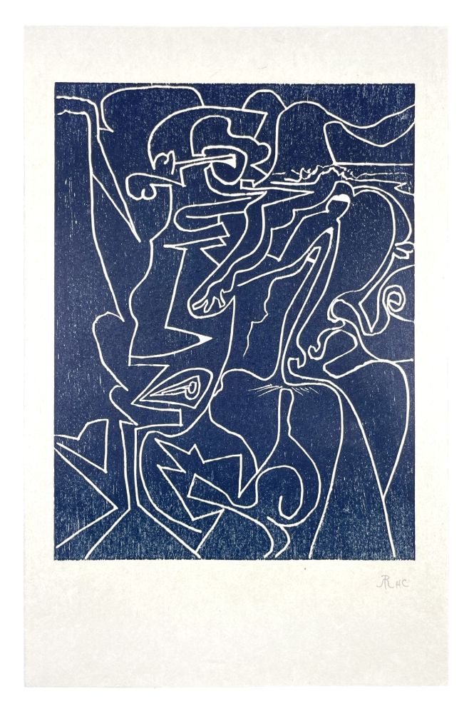 Gravure Sur Bois Müller - 13 FOIS ELLE ET MOI - MÊLÉE