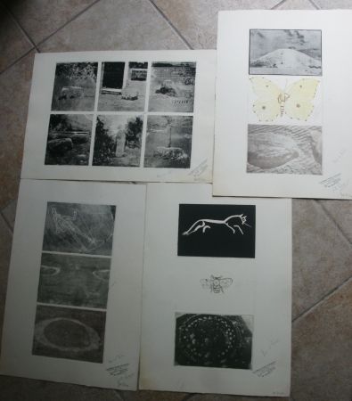 Gravure Tilson - 15 prints on four sheets, 1 hand coloured