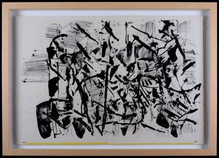 Lithographie Riopelle - 1 Cent Life, 1964 - Hand-signed & framed