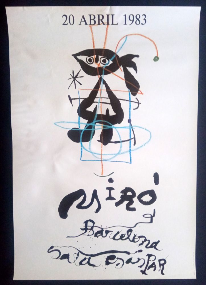 Affiche Miró - 20 Abril 1983 Sala Gaspar