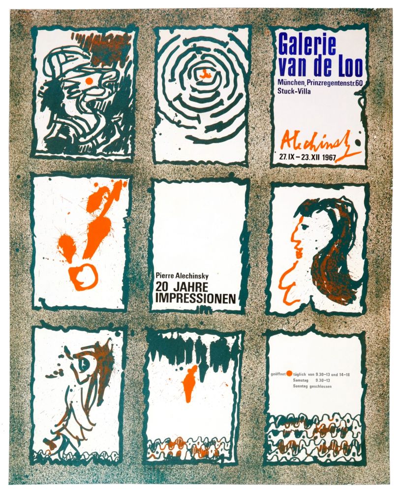 Affiche Alechinsky - 20 Jare Impressionen 1967