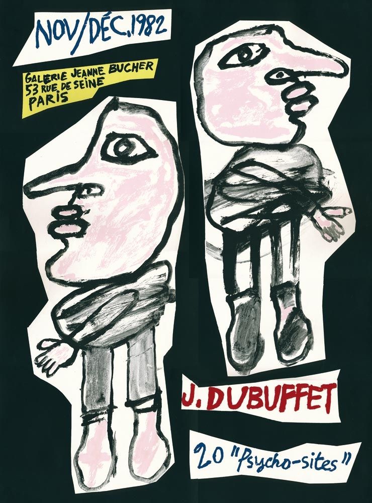 Sérigraphie Dubuffet - 20 Psycho-Sites