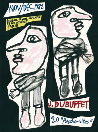Sérigraphie Dubuffet - 20 Psycho-Sites