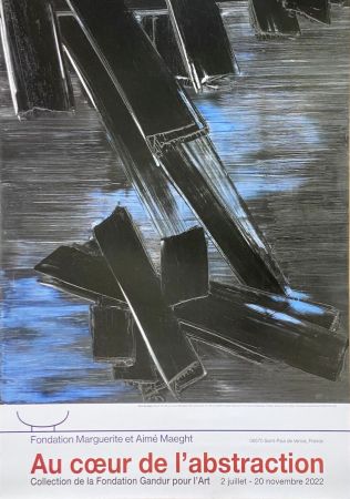 Affiche Soulages - 24 août 1958