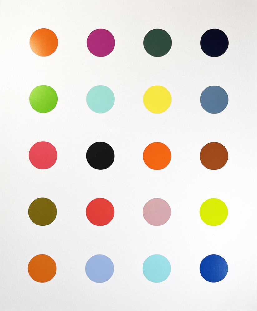 Sérigraphie Hirst - 3-Methylthymidine White