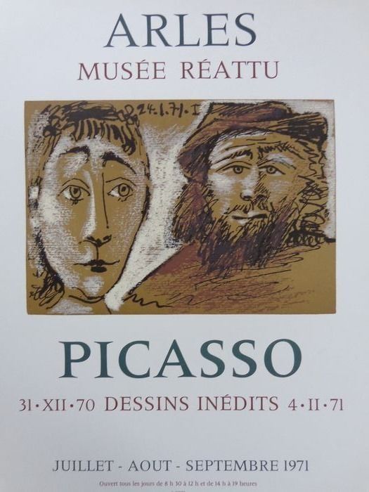 Affiche Picasso - 31-XII-70 DESSINS INEDITS 4-11-71