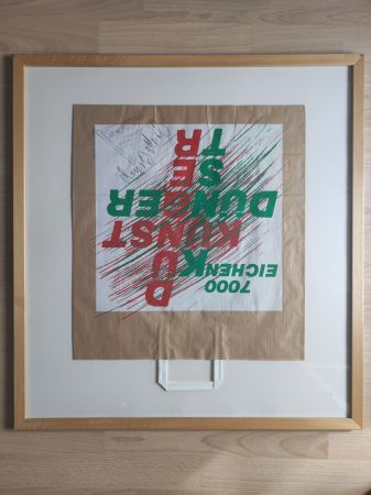 Sérigraphie Beuys - 7000-Eichen-Tüte, 1982. 