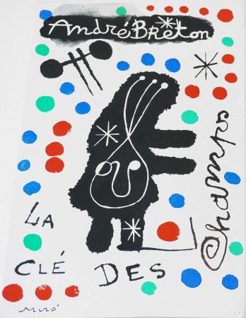 Livre Illustré Miró - A. Breton. LA CLÉ DES CHAMPS. Couverture originale, édition originale (1953)
