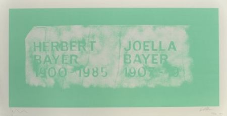 Lithographie Myles - A History of Type Design / Herbert Bayer, 1900-1985 (Aspen, USA)