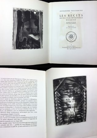 Livre Illustré Alexeïeff - A. Pouchkine : Les Récits de feu Ivan Pétrovitch Bielkine (1930)