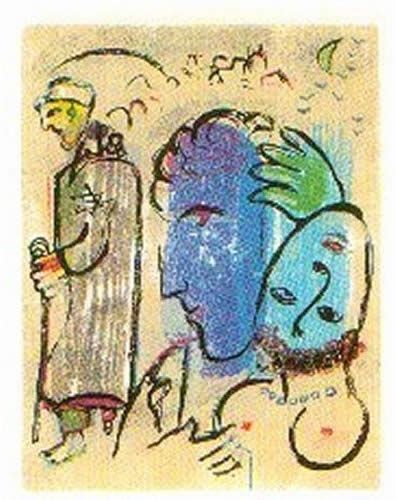Gravure Sur Bois Chagall - A Terre