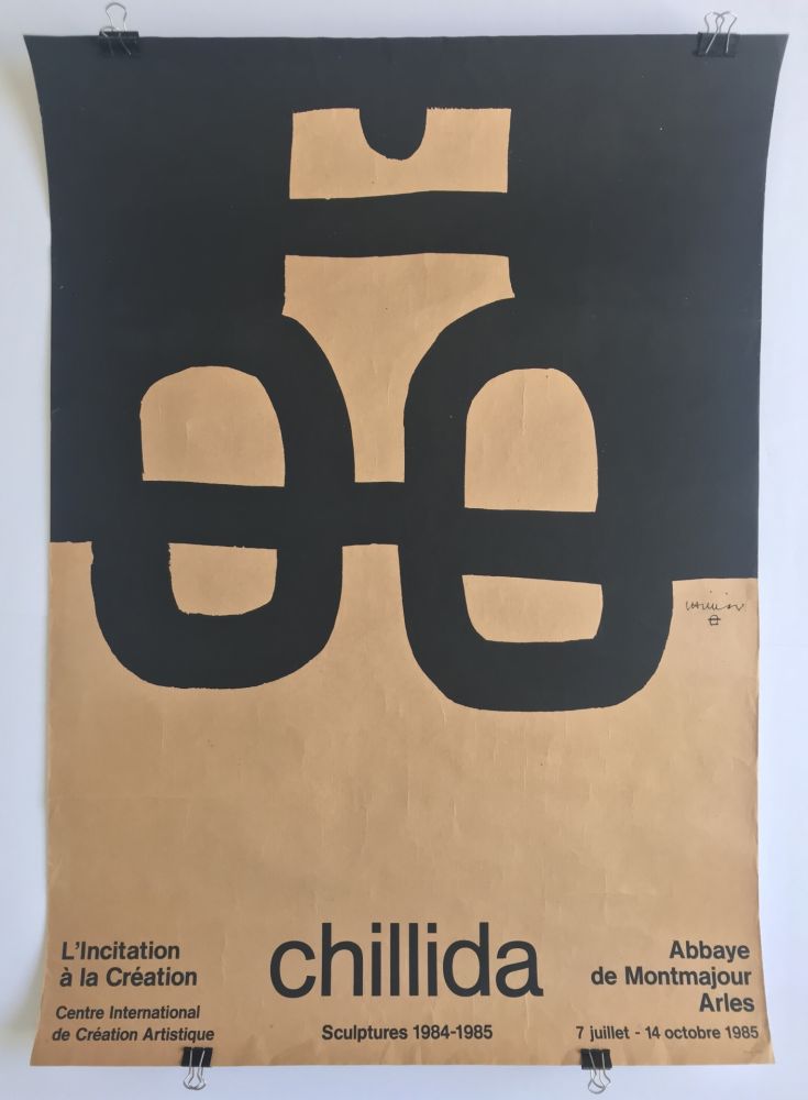 Affiche Chillida - Abbaye de Montmajour