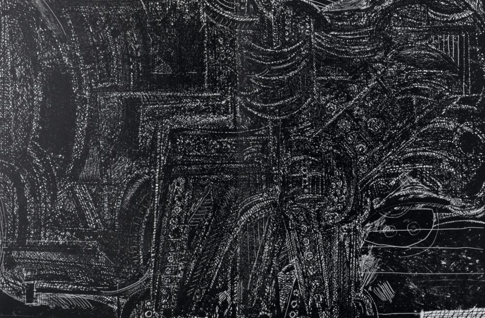 Lithographie Luginbühl - Abstract Composition,1964