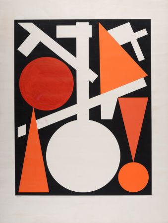 Sérigraphie Herbin - Abstract Composition, 1959