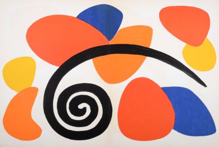 Lithographie Calder - Abstract composition (A), 1968