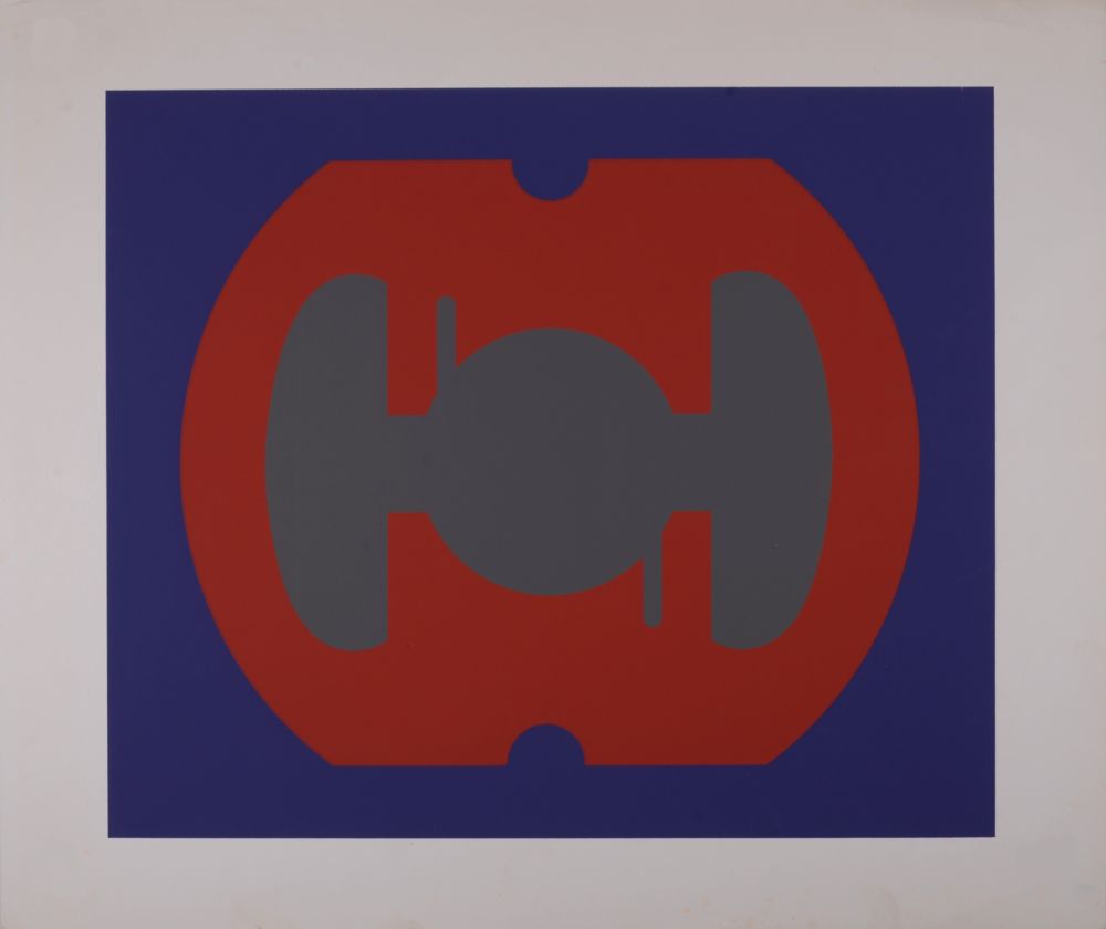 Sérigraphie Sato - Abstract Composition, c. 1970