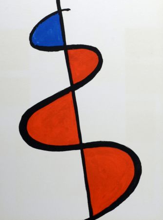 Lithographie Calder - Abstract composition, Retrospektive 1973