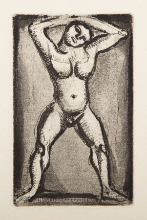 Gravure Rouault - Acrobate II