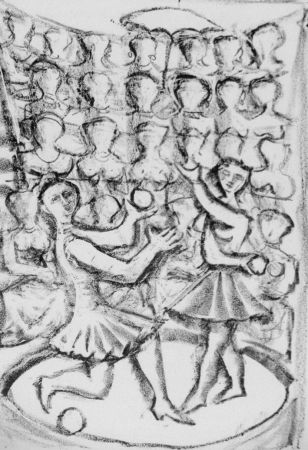 Lithographie Campigli - Acrobati