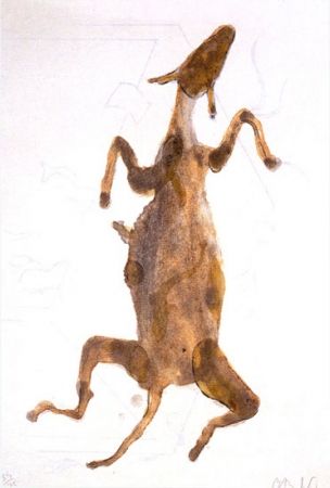 Lithographie Barcelo - ACRÓSTICO DE ASNO III