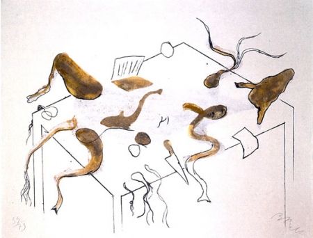 Lithographie Barcelo - ACRÓSTICO DE ASNO IV