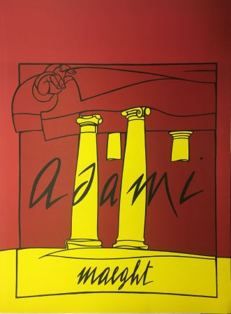 Lithographie Adami - ADAMI 1980 : Lithographie originale pour la Galerie Maeght.