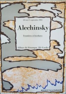 Affiche Alechinsky - Affiche exposition Abbaye de Sénanque