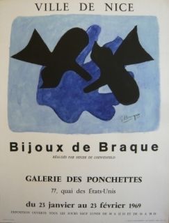Affiche Braque - Affiche exposition Bijoux de Braque