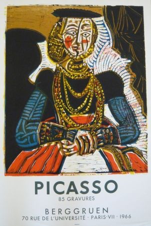 Affiche Picasso - Affiche exposition galerie Berggruen Mourlot