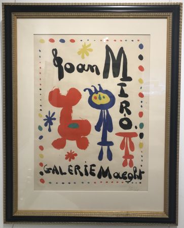 Lithographie Miró - Affiche Exposition (Galerie Maeght)