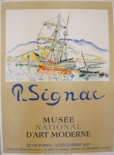 Affiche Signac - Affiche exposition Musée d'art moderne