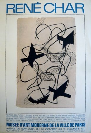 Affiche Braque - Affiche exposition René Char