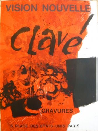 Affiche Clavé - Affiche exposition Vision nouvelle
