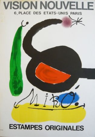 Affiche Miró - Affiche exposition Vision nouvelle