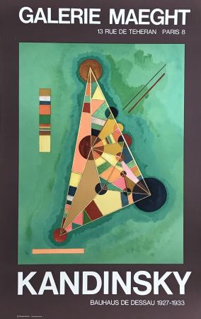 Lithographie Kandinsky - Affiche lithographique d'exposition