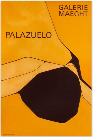 Affiche Palazuelo - Affiche lithographique originale de la Galerie Maeght 1963.