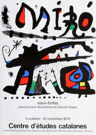 Affiche Miró - Affiche originale 