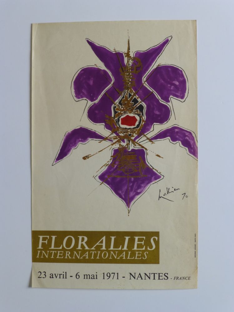 Affiche Mathieu - Affiche pour les floralies de Nantes 1971