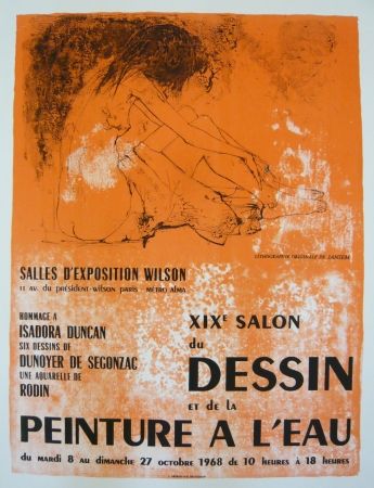 Affiche Jansem - Affiche salon du dessin et de la peinture à l'eau