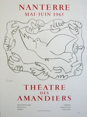 Affiche Picasso - Affiche théâtre des Amandiers