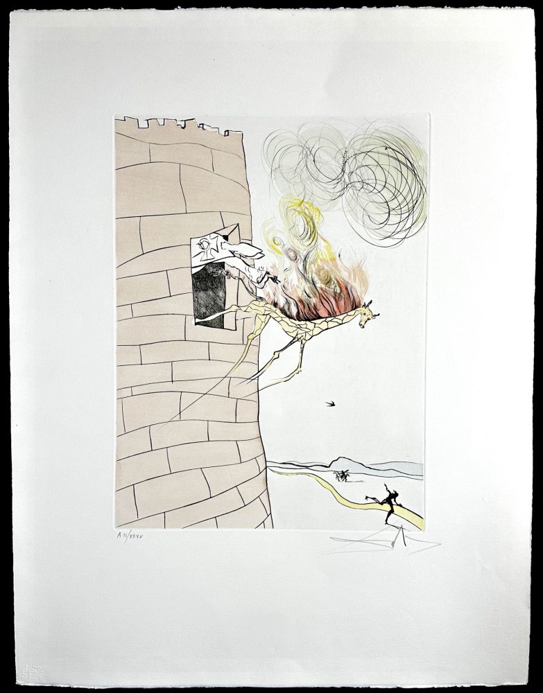 Gravure Dali -  After 50 Years of Surrealism The Grand Inquisitor Expels The Savior 