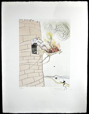 Gravure Dali -  After 50 Years of Surrealism The Grand Inquisitor Expels The Savior 