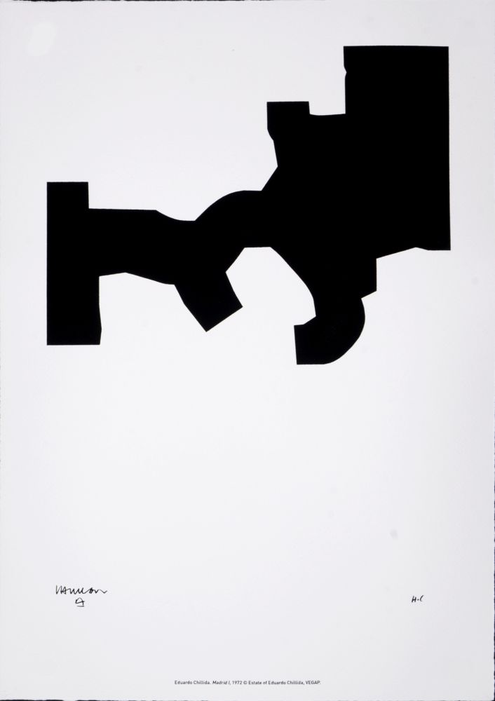 Sérigraphie Chillida - (After) Madrid I, 1972