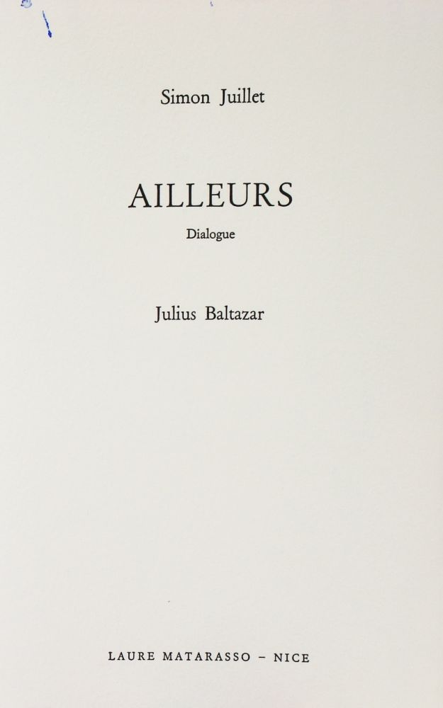 Livre Illustré Baltazar - Ailleurs