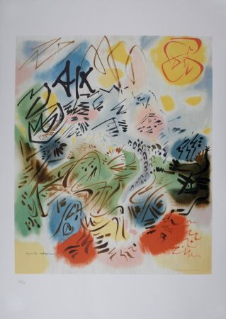 Lithographie Masson - Aix, circa 1980