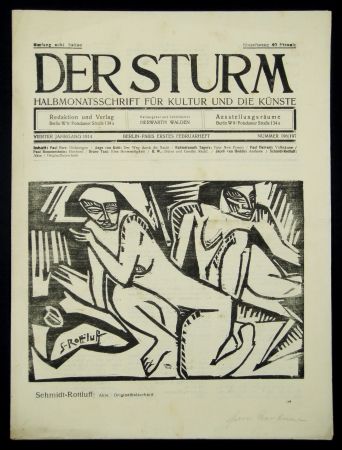 Gravure Sur Bois Schmidt-Rottluff - Akte (Nudes)