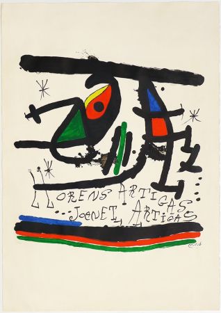 Lithographie Miró - A.L Exposición 1971