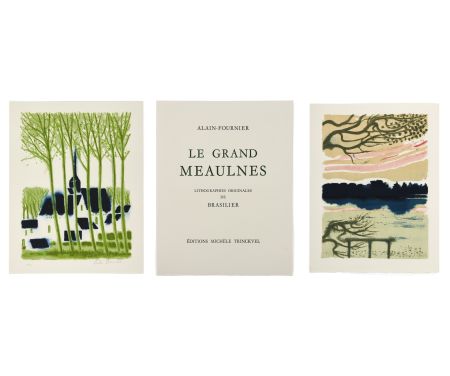 Livre Illustré Brasilier - Alain-Fournier : LE GRAND MEAULNES. Tirage de luxe avec une lithographie signée et une suite des 12 lithographies (Paris, 1980)